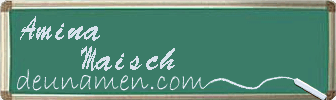 Amina Maisch Visitenkarte